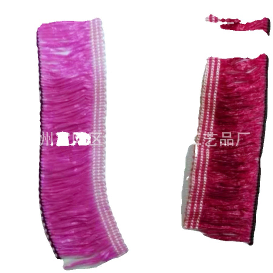 Factory Direct Sales Paper Fringe Color Lafite Fringe Cotton Home Textile Lace Auxiliary Material Decoration Accessories