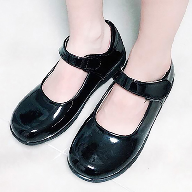 儿童黑皮鞋开学升旗礼仪校鞋女童合唱演出鞋主持朗诵学生表演鞋