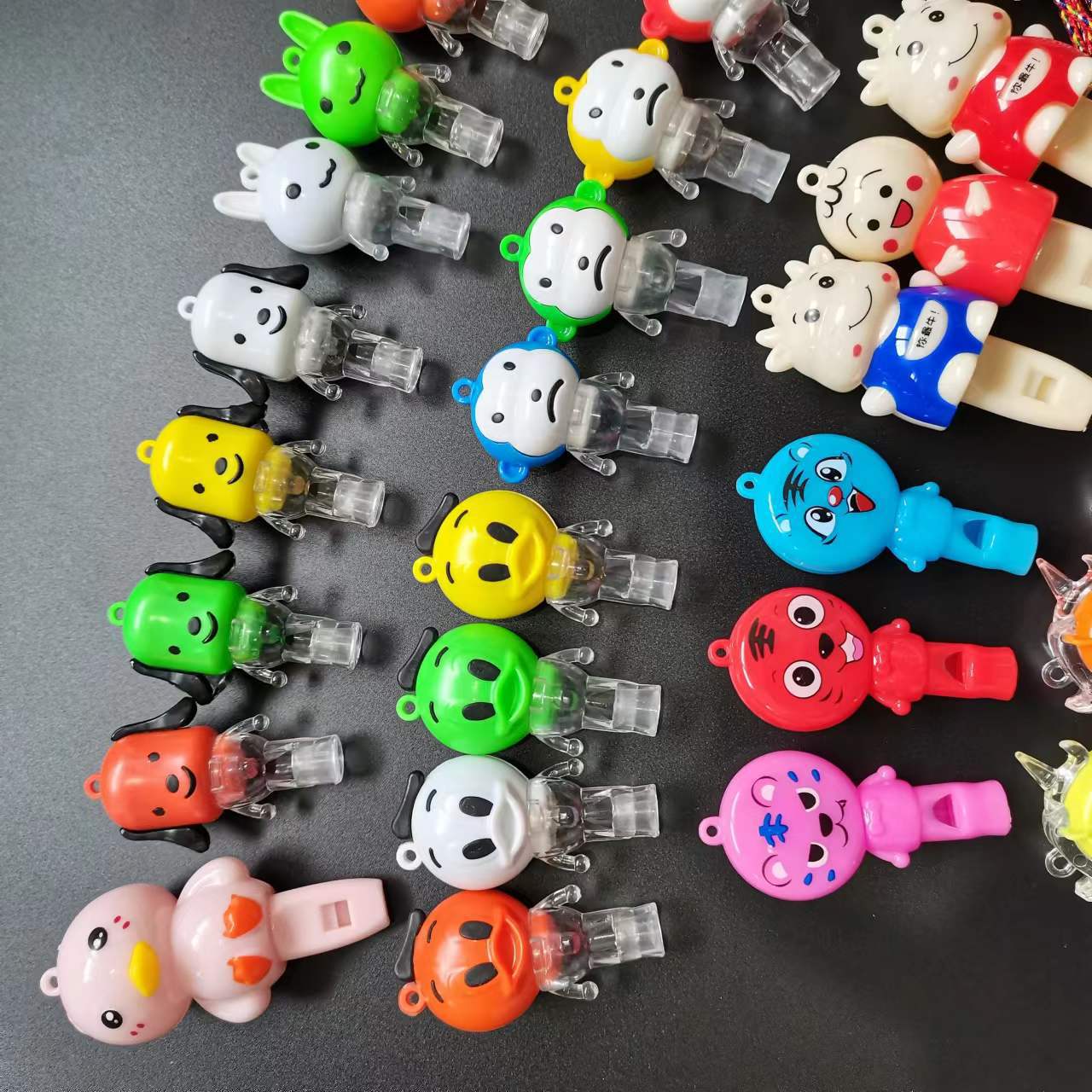 Luminous Whistle Keychain Pendant Children's Holiday Gifts Luminous Cartoon Small Toy Internet Celebrity Small Gift Gift