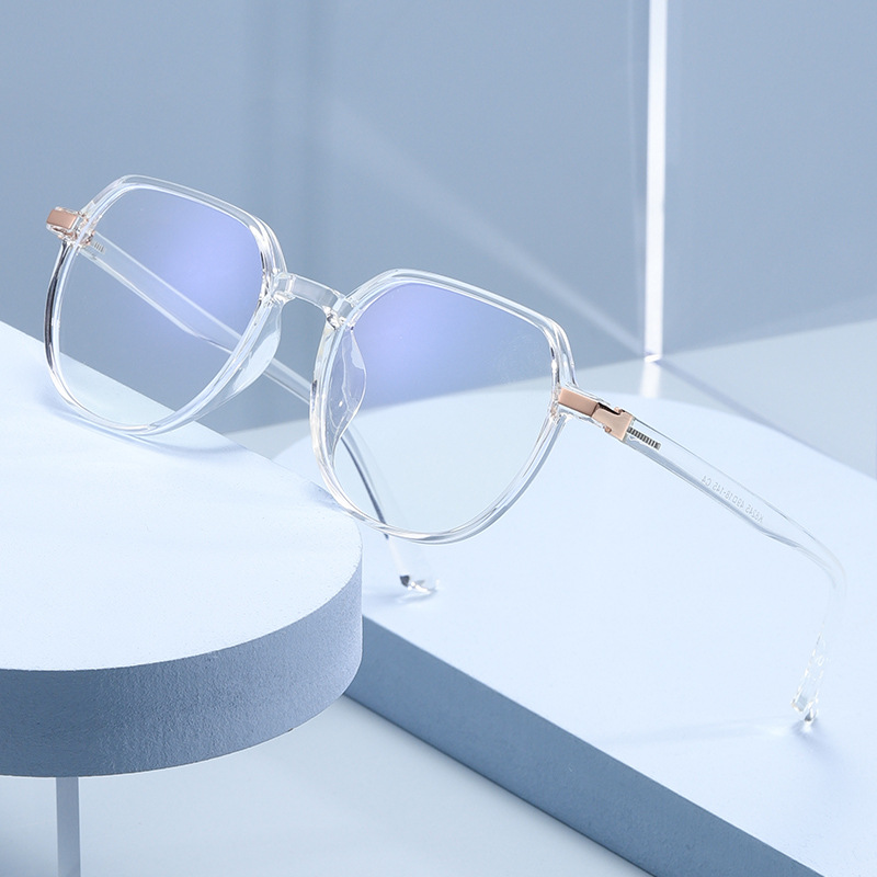 新款韩版网红镜架平光镜女潮 全框眼镜框透明tr90眼镜架k8245批发
