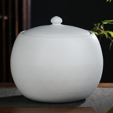 米缸陶瓷带盖10kg20斤装陶瓷米桶家用防虫防潮储米罐猪油罐