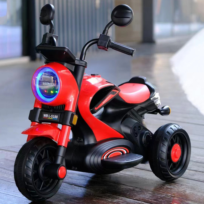 哈雷太子儿童电动摩托车新款宝宝电瓶车儿童电动车可坐小摩托批发