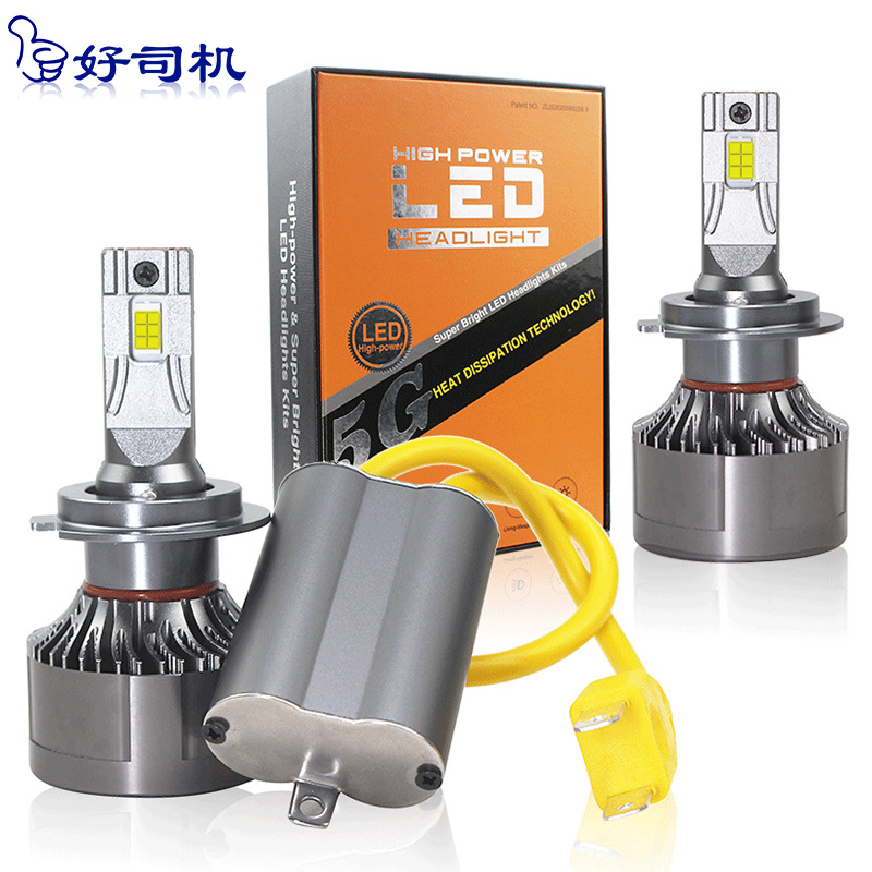 130W Copper Tube Super High Power Car Led Headlight H7 Super Bright Spotlight Bulb H4 Integrated Car Led Headlight