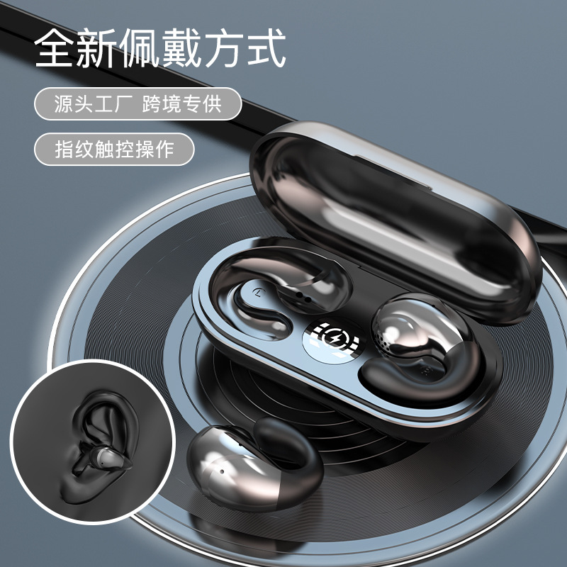 New Private Model T20 Wireless Clip-on Bluetooth Headset Tws5.3 Cross-Border Open S3 Bone Conduction Headset