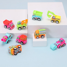 汽车工程车玩具可爱卡通回力小车幼儿园模型迷你回力小车玩具