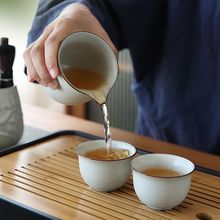 汝窑哥窑茶具套一整套茶杯套装家用办公会客盖碗茶壶配件茶盘批发