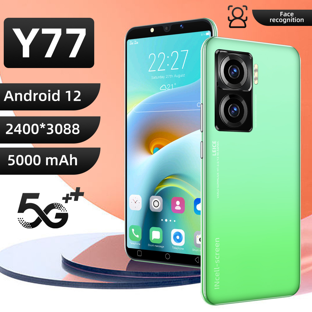 跨境爆款智能手机y77 (1 8) 5.8寸大屏500万像素 安卓8.