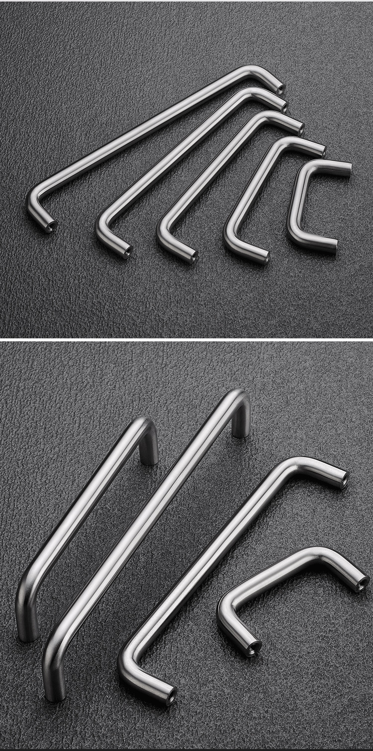 不锈钢u型实心拉手 家具小拉手抽屉u型把手门把手不锈钢金属配件