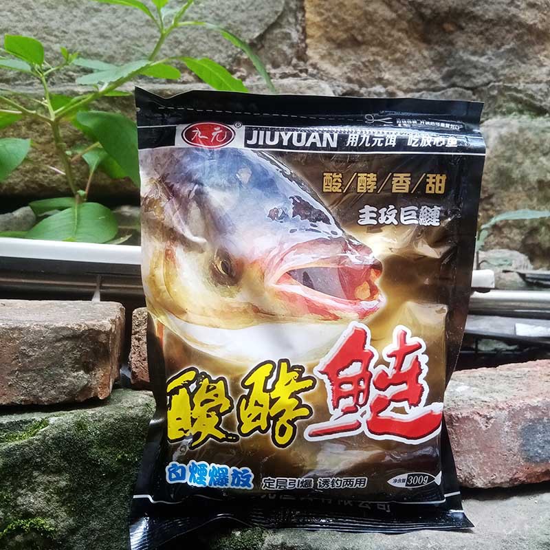 西部风九元鱼饵酸酵鲢白烟爆放香甜专攻巨鲢手抛竿胖鲢鳙饵料300g