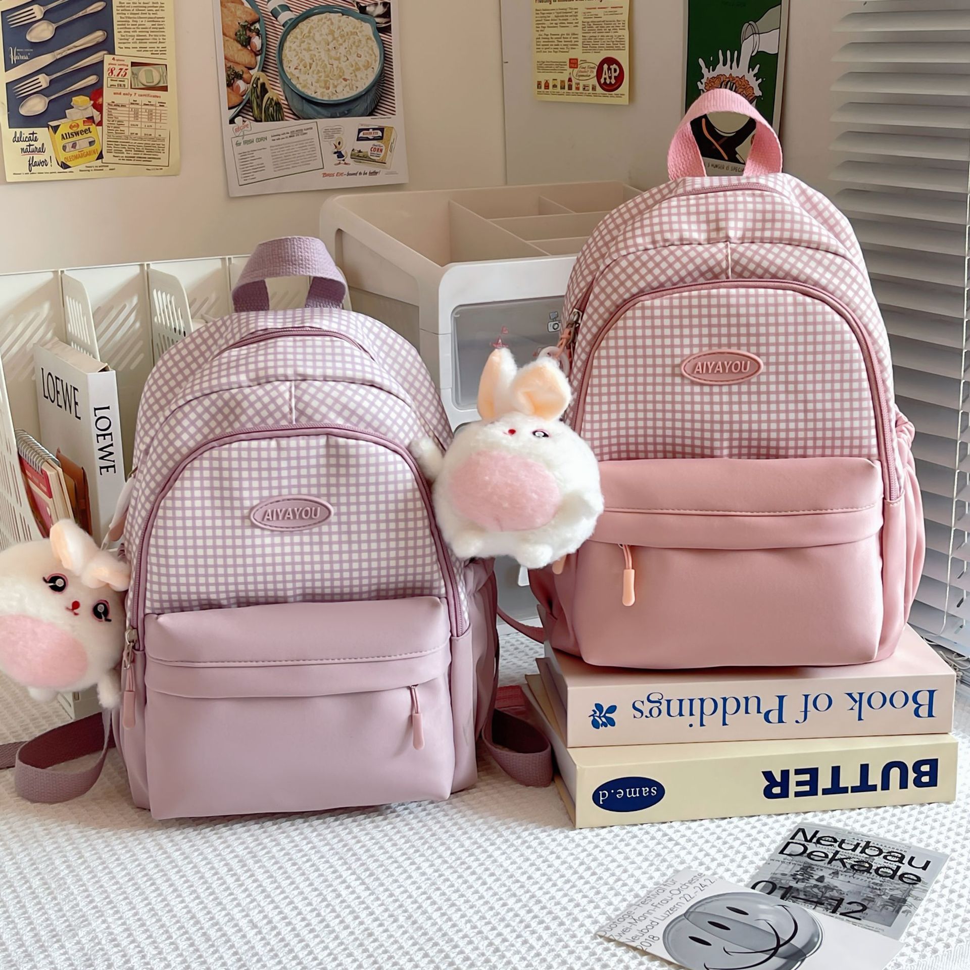 休闲双肩包小型迷你旅行背包轻便百搭小清新大容量出行幼儿园书包