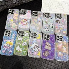 贝壳纹猫狗卡通手机壳适用iphone15Promax苹果13/14保护套11/12女