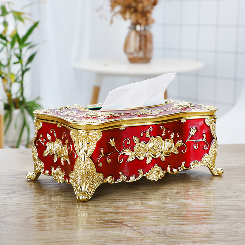 Home Living Room Decorations Supplies European Style Tissue Box Home Paper Box Creative Stall Tissue Box One Piece Dropshipping