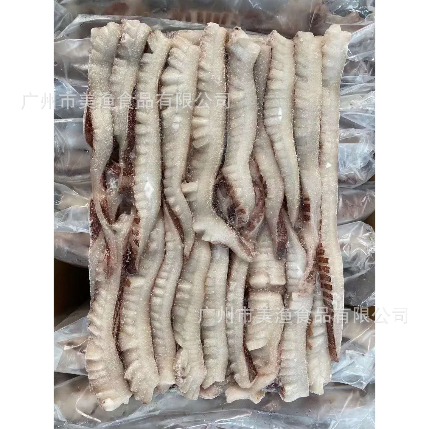 带皮鱿鱼条速冻鱿鱼花鱿鱼肉鱿鱼筒切片起花半成品鱿鱼块10kg件