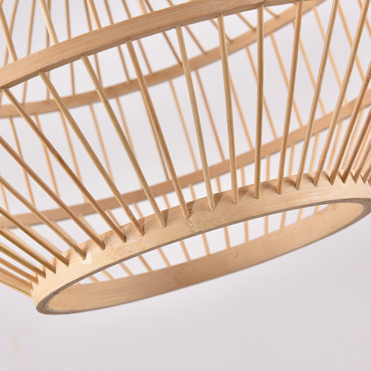 创意led吊灯羊皮吊灯中式餐厅客厅吊灯竹艺吊灯手工编织厂家直销