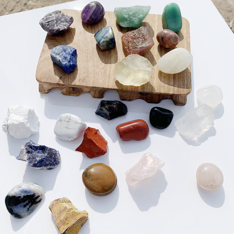 厂家直销水晶原石抛光石 口袋石 幸运石2-3cm 净化心灵和家居装饰