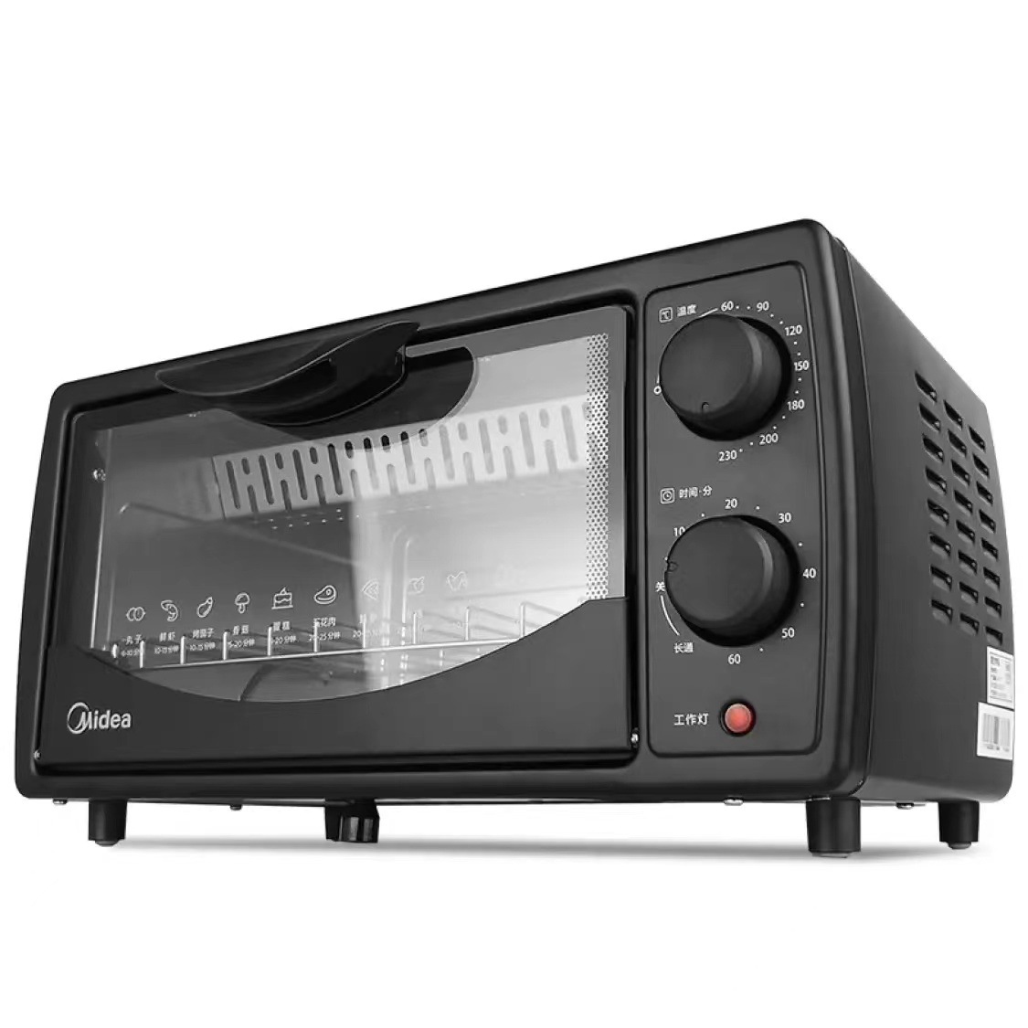 美的电烤箱t1-108b 家用多功能10升迷你小烤箱小型烘焙烤箱电烤炉