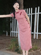 新中式《胭脂扣》日常改良文艺气质优雅年轻款少女新式旗袍连衣裙