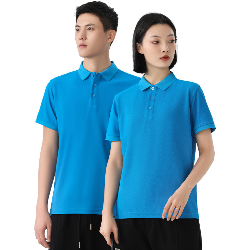 Polo Shirt Customized Advertising Shirt Embroidered Lapel T-shirt Business Attire Pure Cotton Couple Short-Sleeved T-shirt Men's Work Clothes
