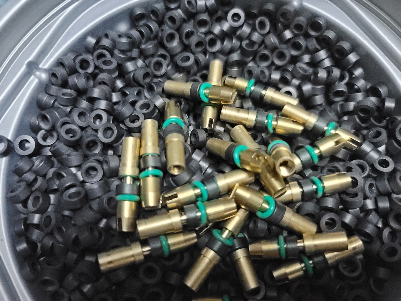 三级活塞高压气筒三级活塞环铜头四级打气筒活塞6mm管通用m4螺纹