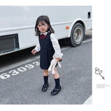 小孩子的衣服女童幼稚园jk制服裙校服日系夏季短袖背心裙制服套装