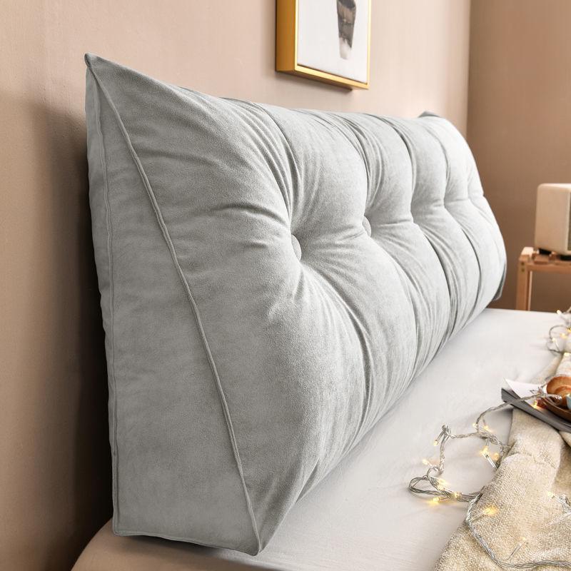 床头垫靠垫三角床上大靠背腰靠垫软包宿舍卧室沙发靠枕可拆洗