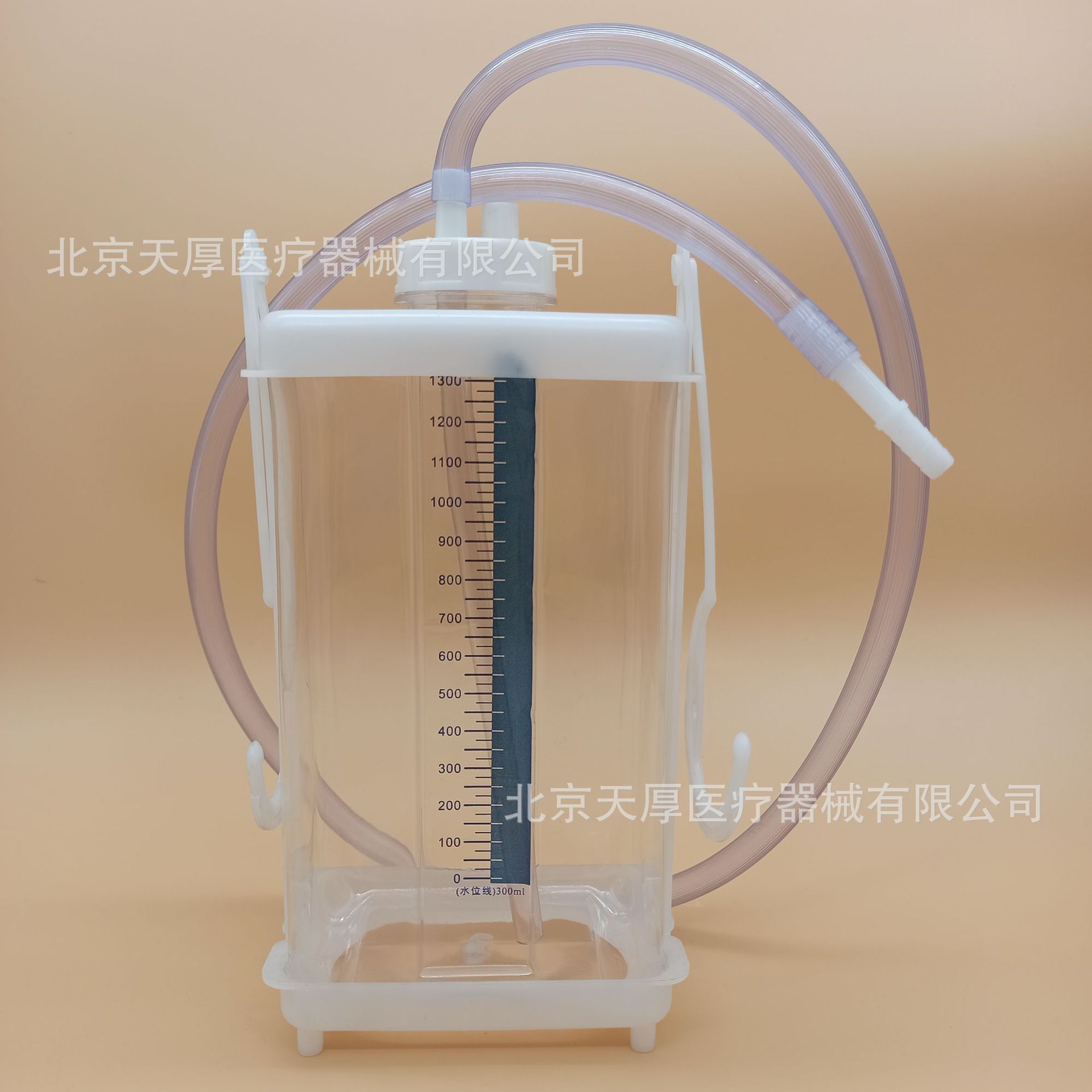 一次性使用胸腔闭式引流瓶管医用负压单腔废液储存瓶装置1600ml