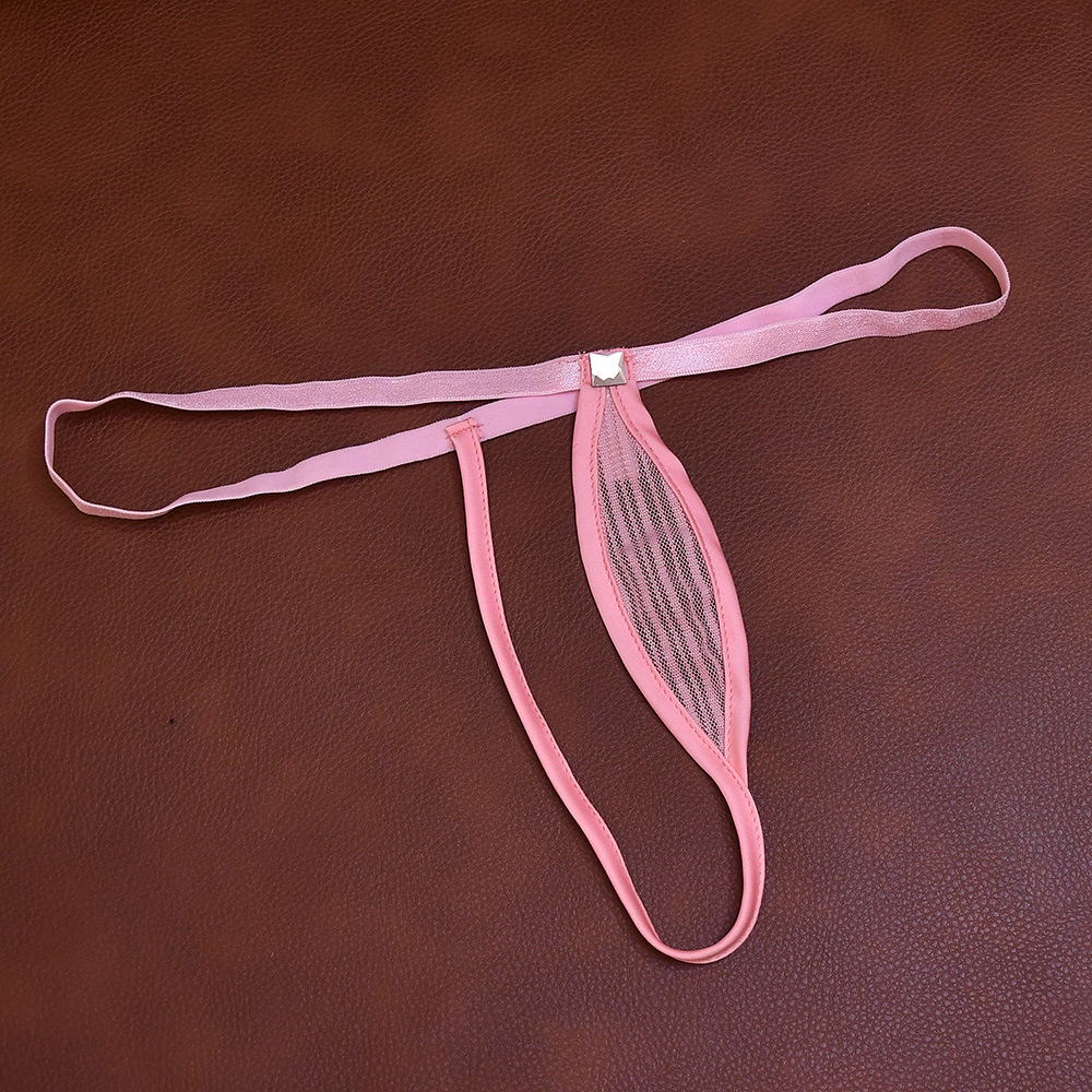 小而美性感丁字裤窄小网透诱惑一根绳式情趣内裤tback欧美风代发