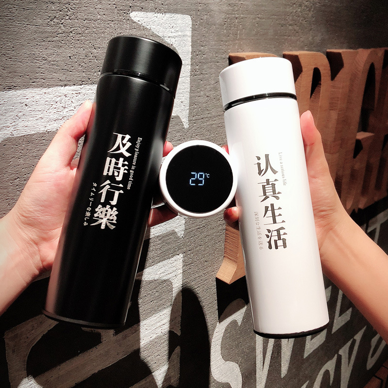 智能保温杯男女士显示温度316不锈钢高档商务创意水杯子刻字dz