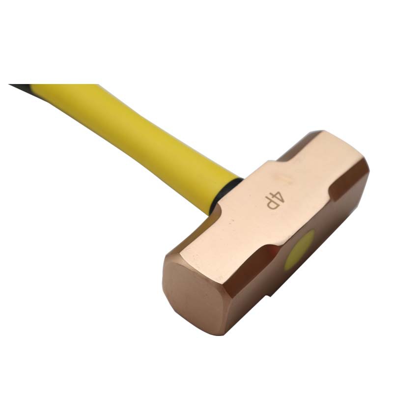 铍青铜合金八方锤4p铜锤1179渤防牌八角锤四方纤维柄铜锤12lb大锤