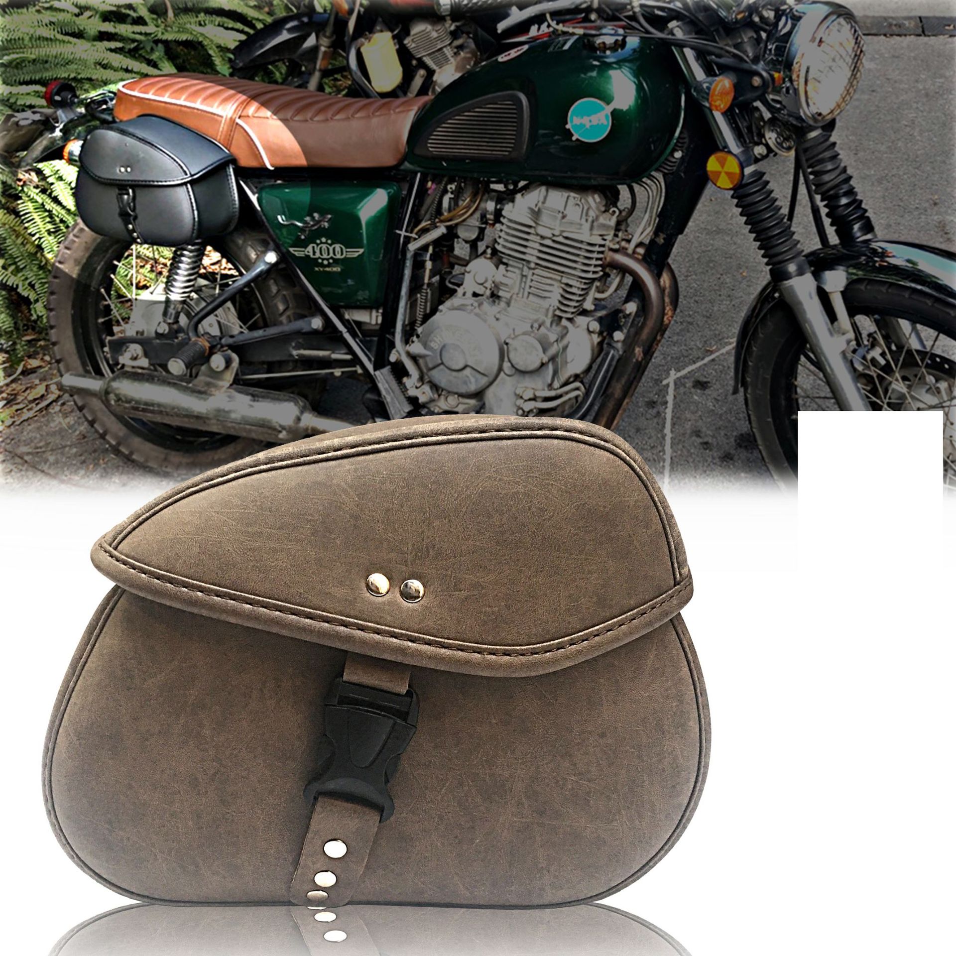 摩托车边包巡航太子车电动车迷你款挂包边箱皮革挂箱马鞍包工具包