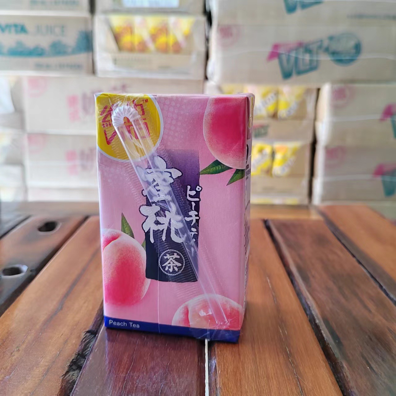 香港维他饮品进口维他蜜桃茶港版新货vita日式桃茶饮料250ml*24盒