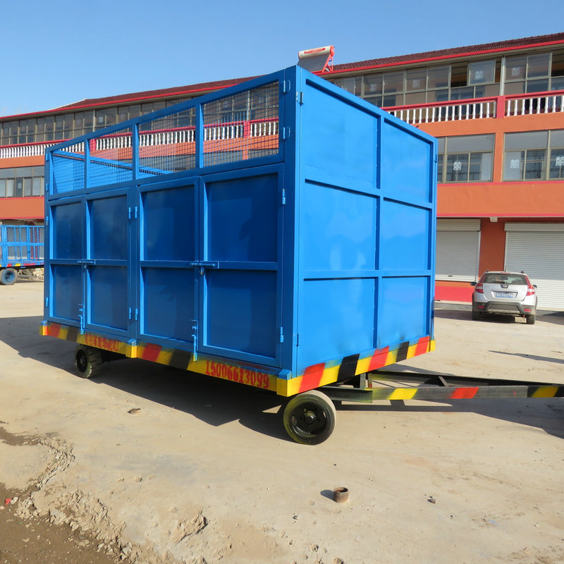 大容量12吨厢式自卸牵引车厢 高栏拖拉机车斗 厢式牵引拖车