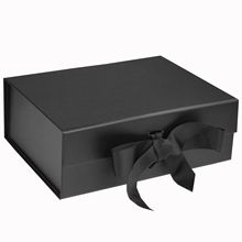 黑色折疊翻蓋包裝盒定做印刷衣服禮品盒空盒子小批量定制logo