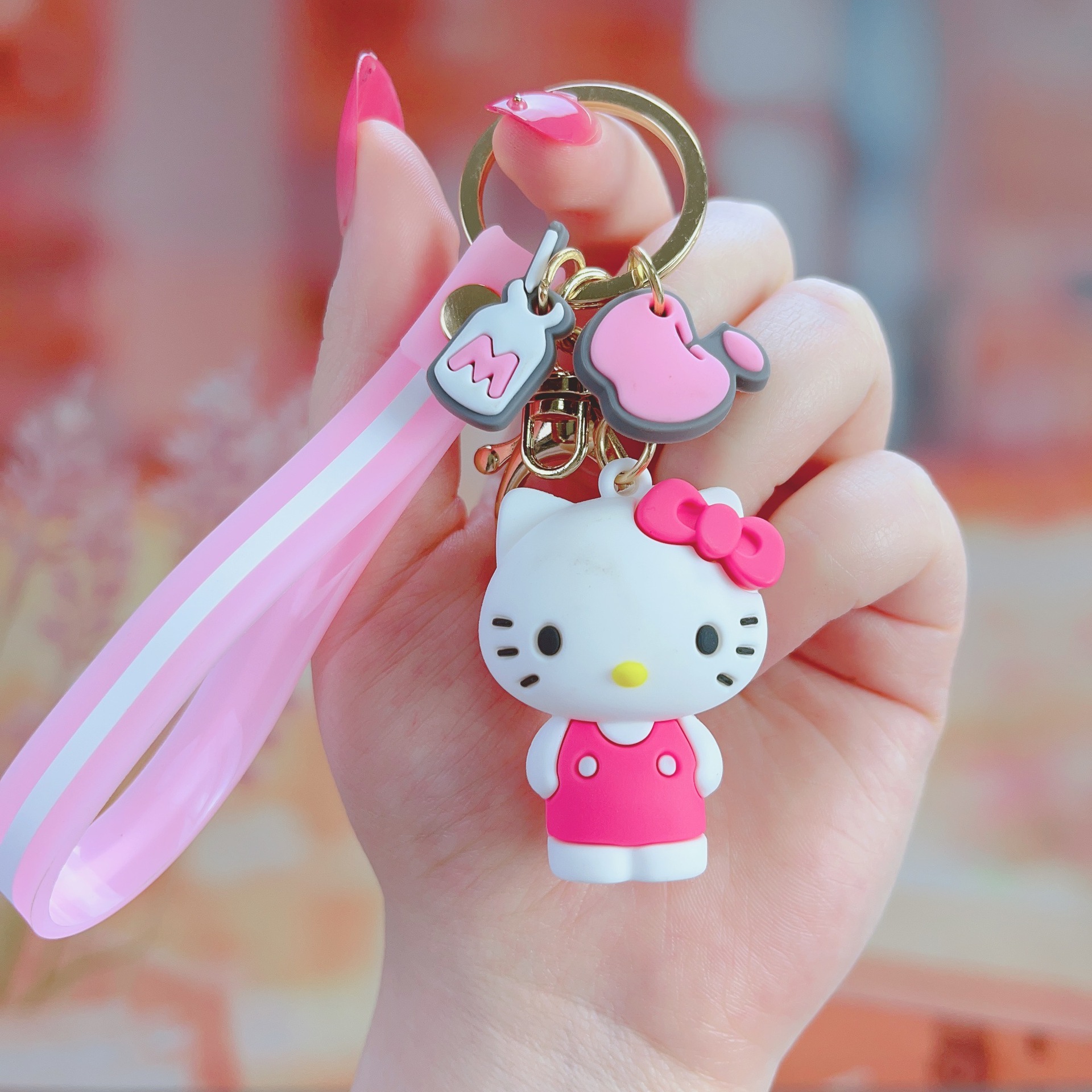 Epoxy Cartoon Cinnamoroll Babycinnamoroll Keychain Handbag Pendant Clow M Cute Key Ring Ornaments 2 Yuan Gift Wholesale