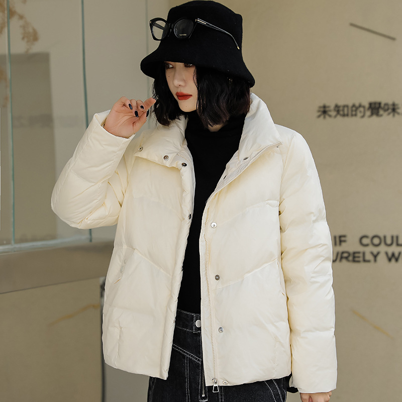平湖羽绒服女款高端女装冬季外套韩版白鸭绒短款90绒轻薄-阿里巴巴