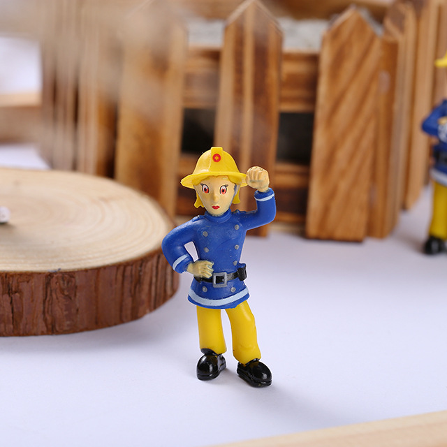 小小救生队fireman sam消防员山姆斯蒂尔佩妮塑胶手办摆件公仔