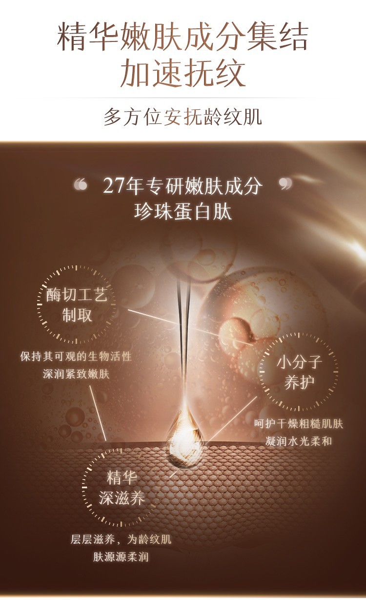 京润珍珠多肽紧致奢养礼盒套盒组合套装水乳保湿补水护肤品正品女