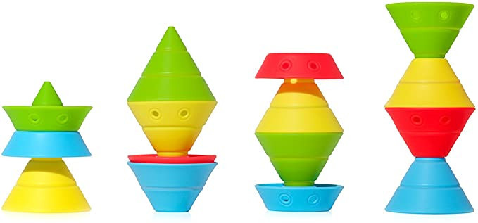 Cone Hix Silicone Toy Children's Game Interactive Desktop Cone Variety Shape DIY Game Toy in Stock