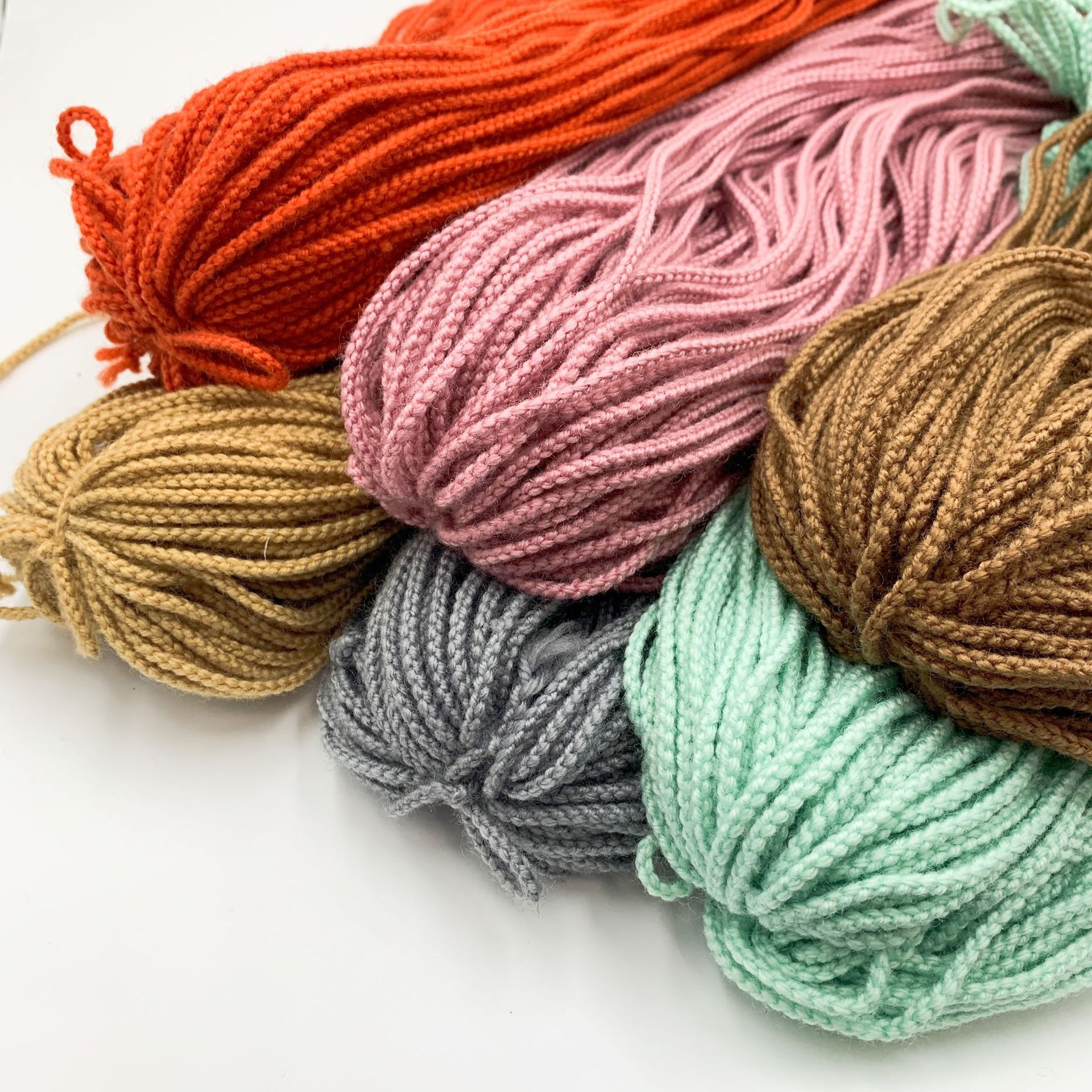 浚丞秋冬季四股编织绳晴纶毛线流苏线蝴蝶结服装辅料饰品发饰配件