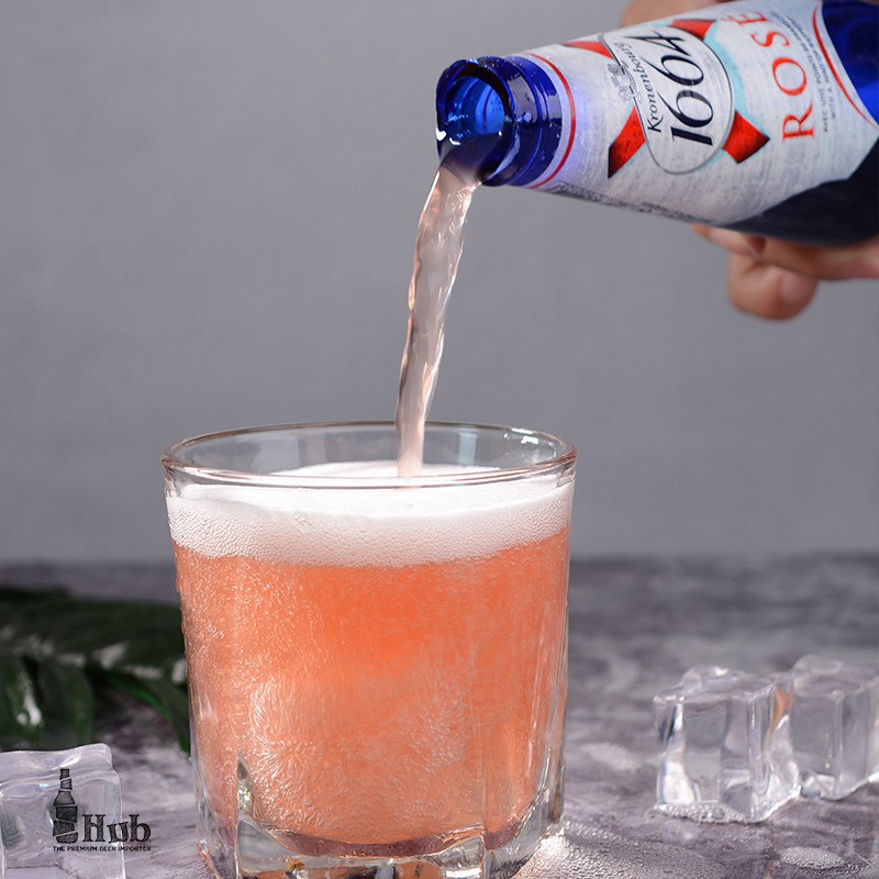 1664桃红啤酒法国浪漫风情水果味嘉士伯官方玫瑰rose 330ml*24瓶