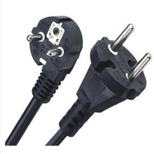 欧式插头线 欧标两圆插电源线插头 欧规电源线插头 欧式工具插