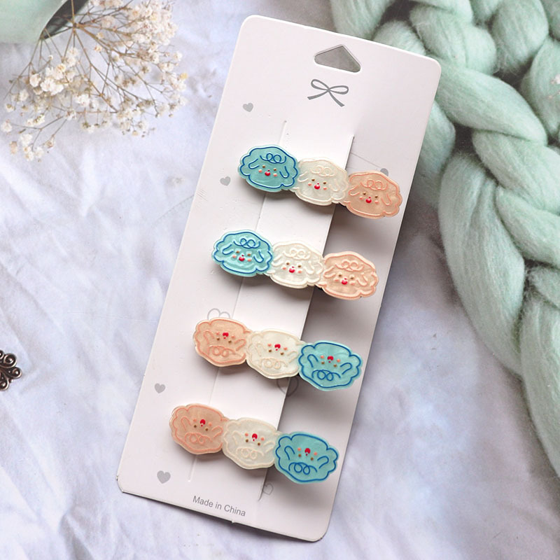 Korean Children's Hair Accessories Baby Cute Cartoon Beverage Bottle Barrettes Interesting Text Side Clip Bangs Cropped Hair Clip Barrettes Hair Accessories