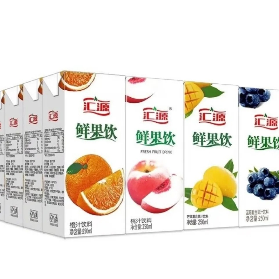 汇源果汁250ml盒装桃汁橙汁芒果汁果饮夏季水果饮品外卖自助 饮料