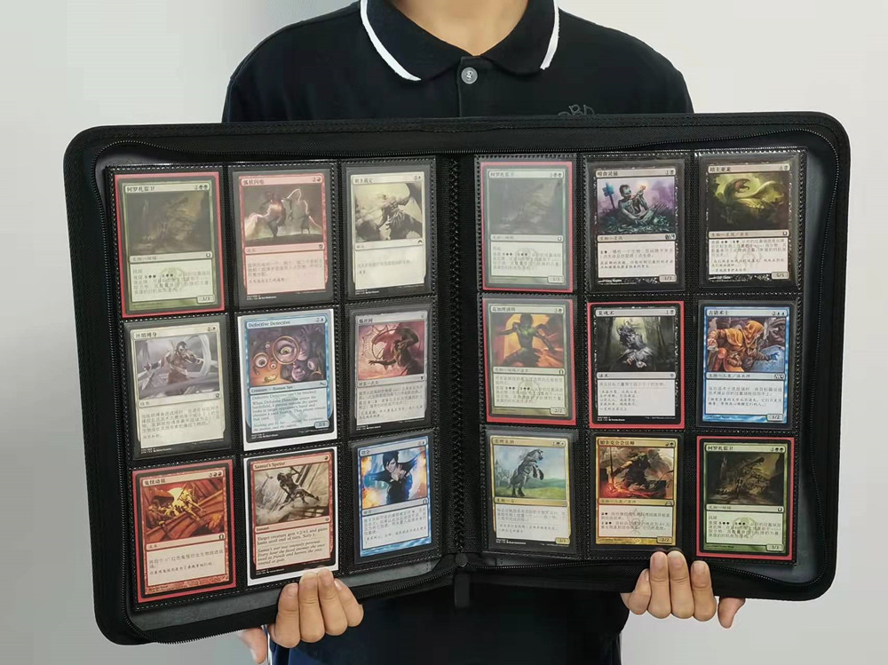 pu9格拉链卡册万智牌奥特卡片收集册 明星偶像球星相片收藏册跨境