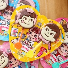 日本进口不二家面包超人铅笔巧克力单棒双棒巧克力儿童零食批发