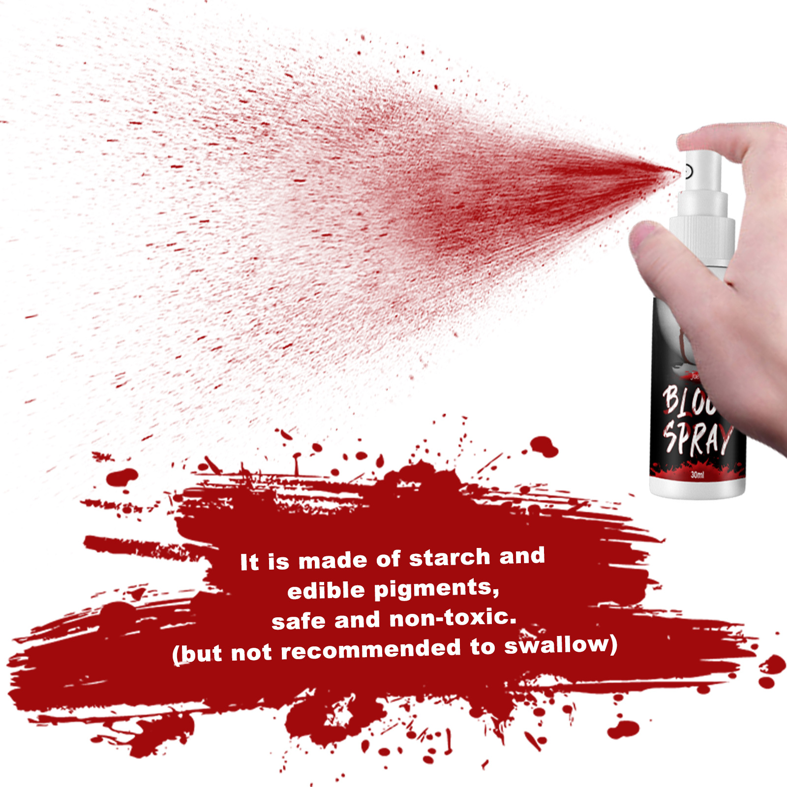 Jue-Fish Plasma Spray Plasma Fake Blood Vampire Zombie Blood Simulation Blood Spoof Film and Television Makeup Props