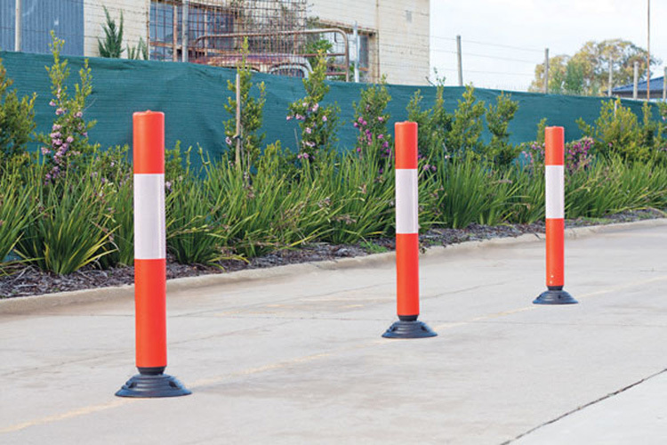 pe警示柱塑料分道柱警示标志反弹立柱道路设施红白警示柱