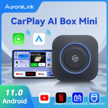 跨境汽车屏carplay有线转无线AI BOX便携式智能互联车载投屏盒子