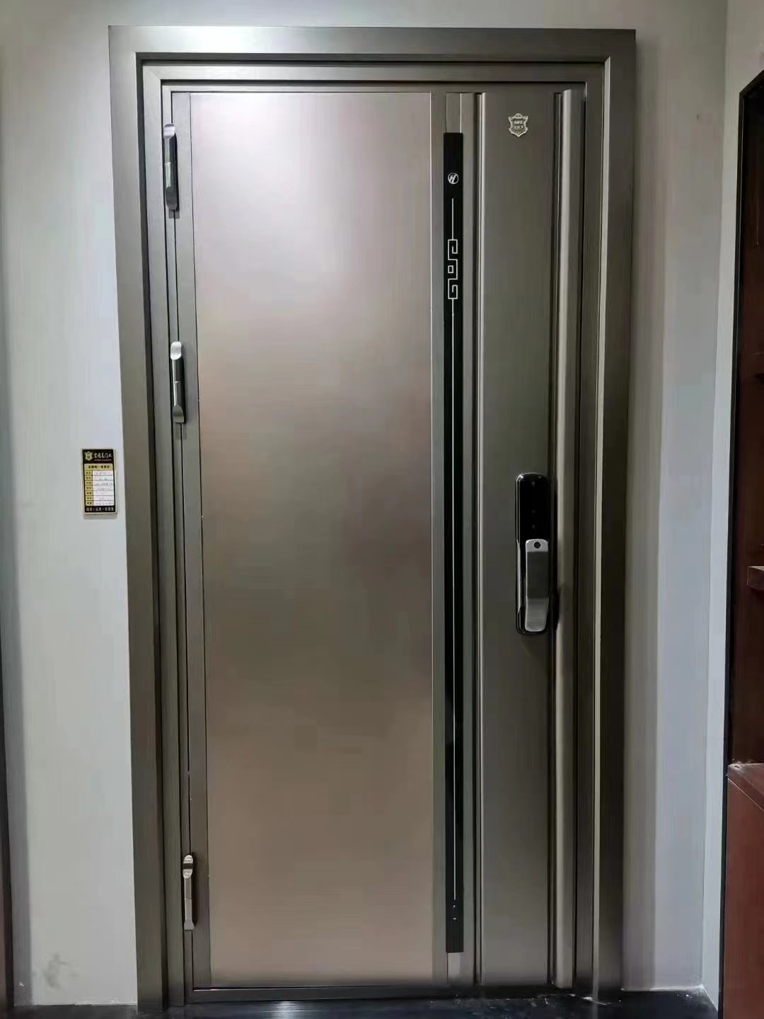 家用加厚铝合金平开防火门 黑白多色安装定制甲级乙级加厚防盗门