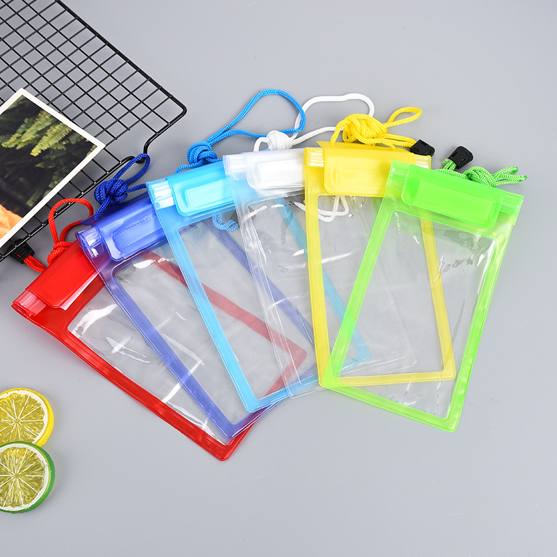 Mobile Phone Waterproof Bag PVC Touch Screen Waterproof Bag Drifting Swimming Diving Luminous Waterproof Cover Airbag 